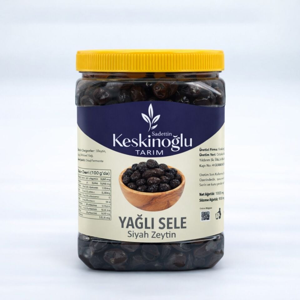 Siyah Yağlı Sele Zeytini